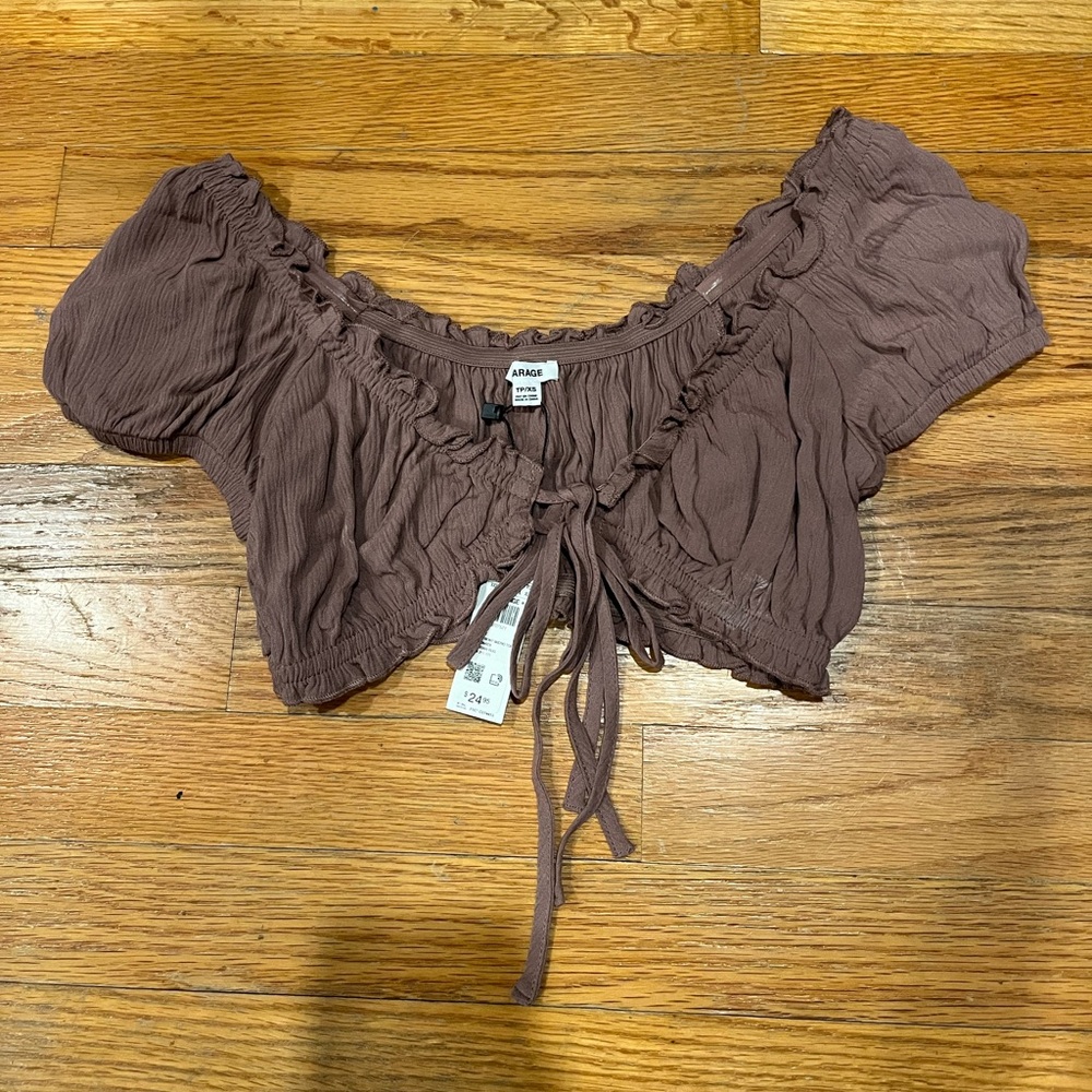 Garage Micro Tie Front Top!!